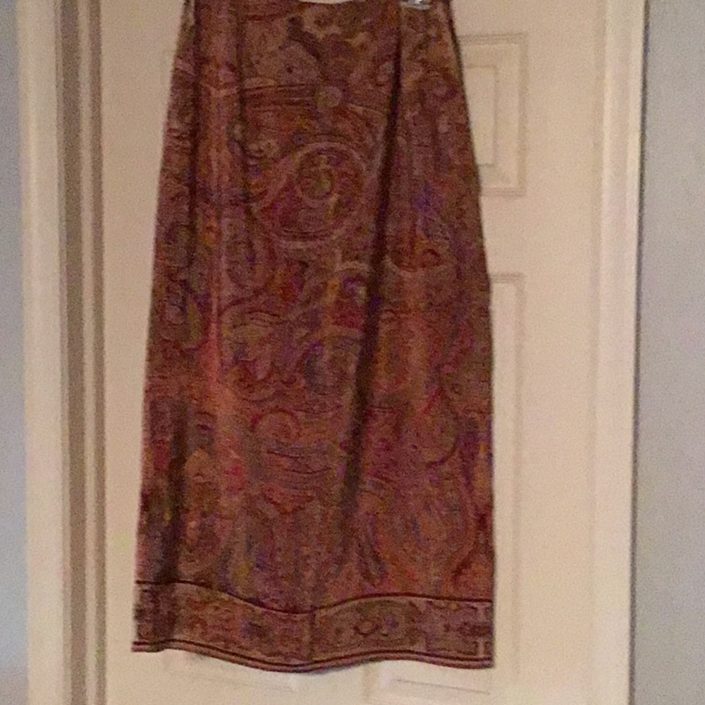 Cold water creek silk skirt